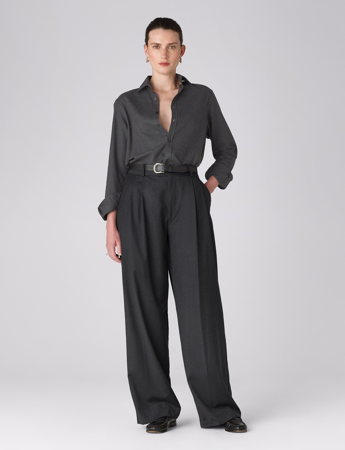 The Classic: Fine Brushed, Solid Dark Grey