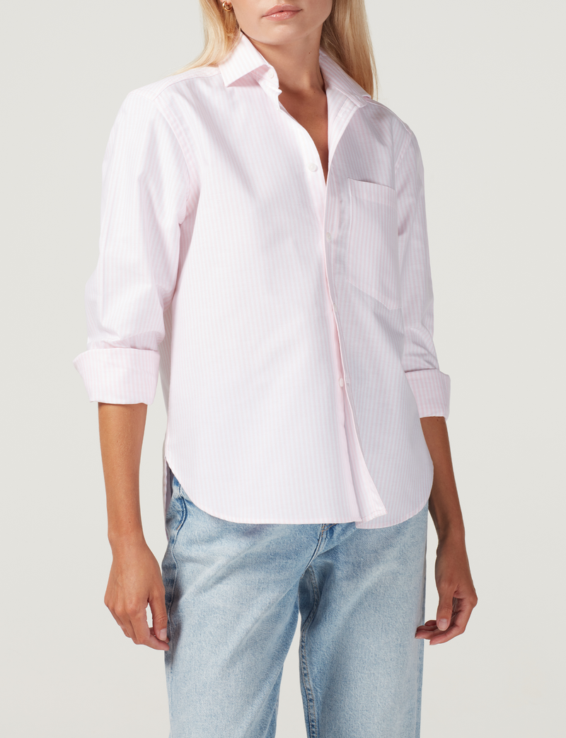 The Classic: Oxford, Rose Pink Stripe