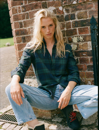 The Classic: Fine Brushed, Heritage Green Plaid