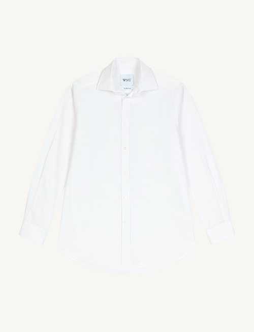 The Boyfriend: Fine Poplin, White