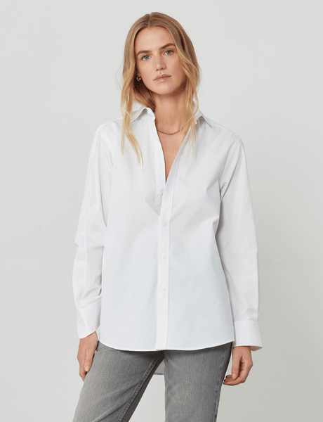 Fine Crispy Poplin Brilliant White Top