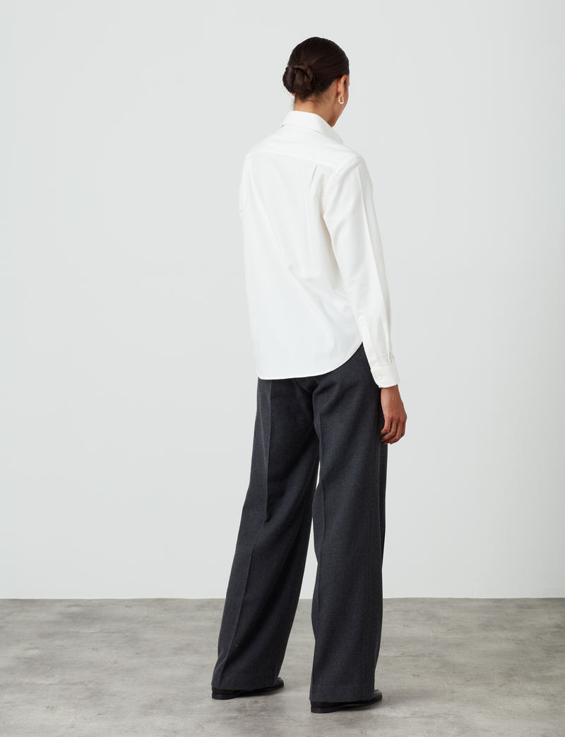 The Classic: Fine Brushed, Off-White
