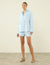 The Weekend: Hemp Shirt & Boxer Set, Periwinkle Blue