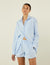 The Classic: Oxford Shirt & Boxer Set, Celeste Blue