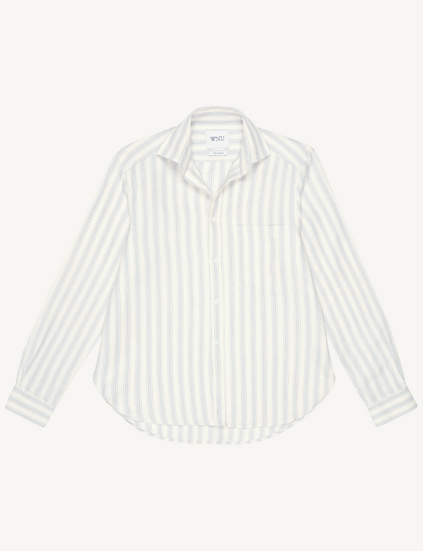 The Classic: Cotton Blend, Airforce Blue Stripe