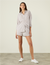 The Weekend: Seersucker Shirt & Boxer Set, Mocha Stripe