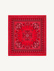 Neckerchief: Cotton, Red Paisley