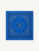 Neckerchief: Cotton, Blue Paisley