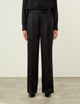 Rampling Trouser: TENCEL™ Lyocell Satin, Black