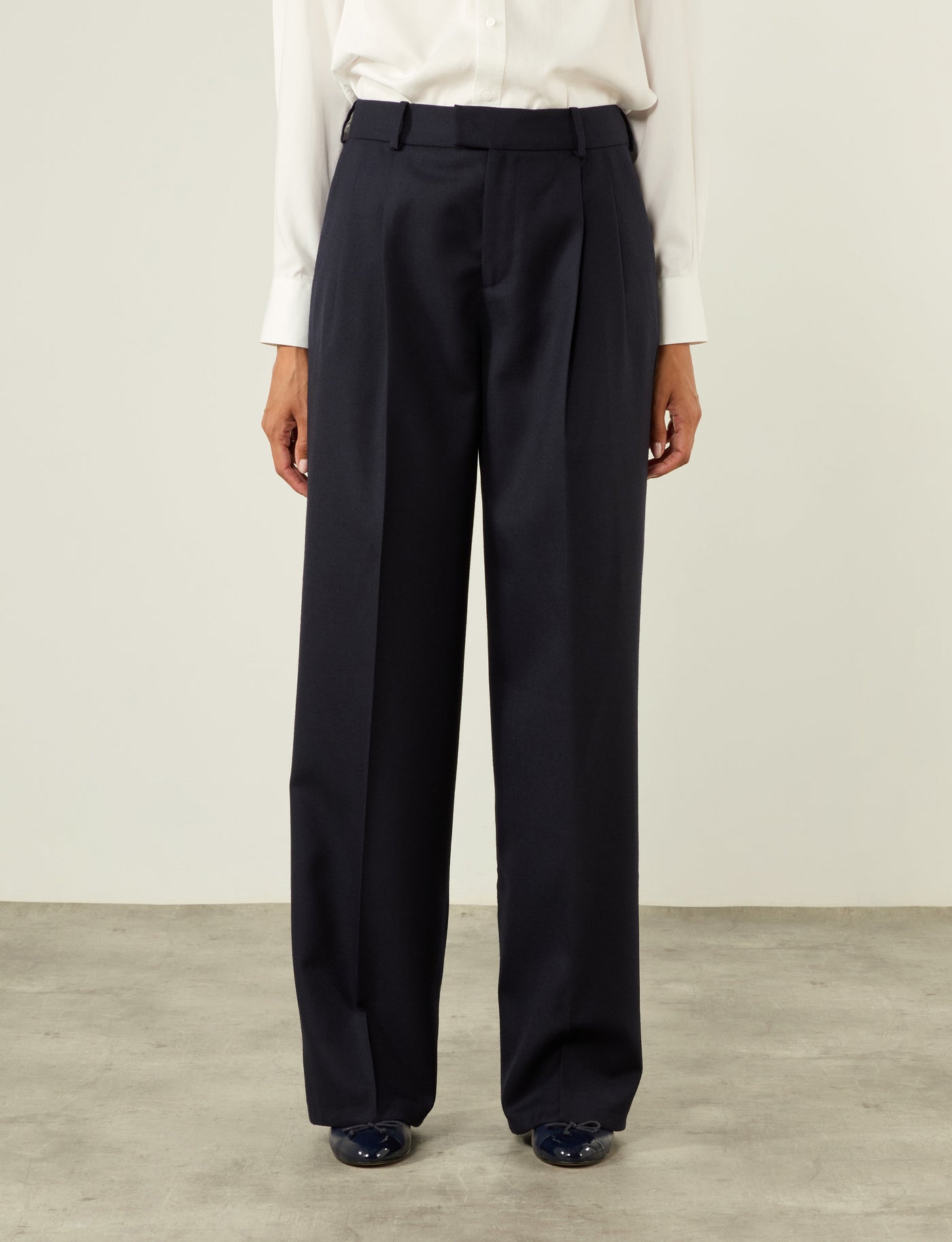 Rampling Trouser: Wool, Navy