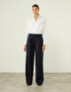 Rampling Trouser: Wool, Navy