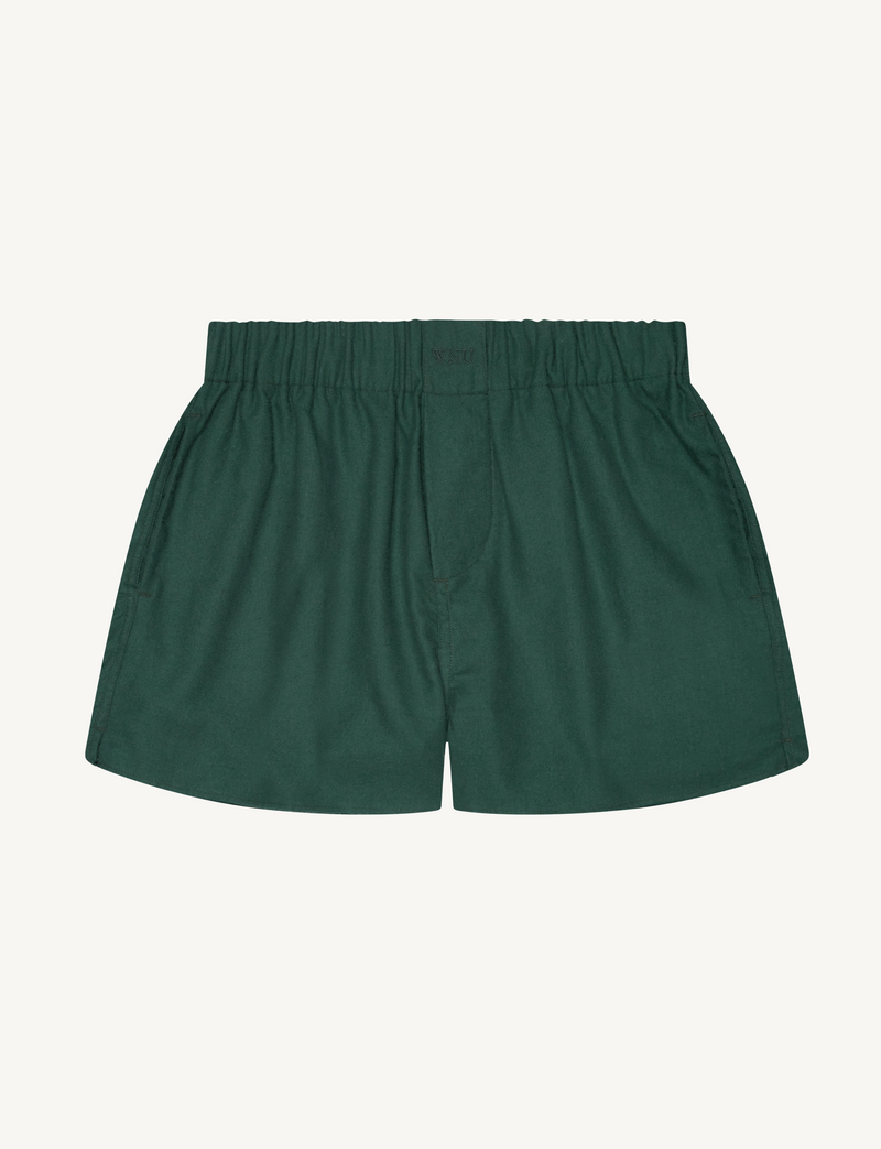 The Short: Fine Brushed, Racing Green