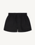 The Boyfriend: Linen Shirt & Boxer Set, Black