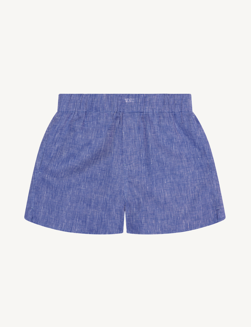 The Short: Linen, Lapis Blue