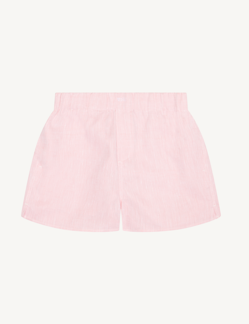 The Short: Linen, Grapefruit Pink