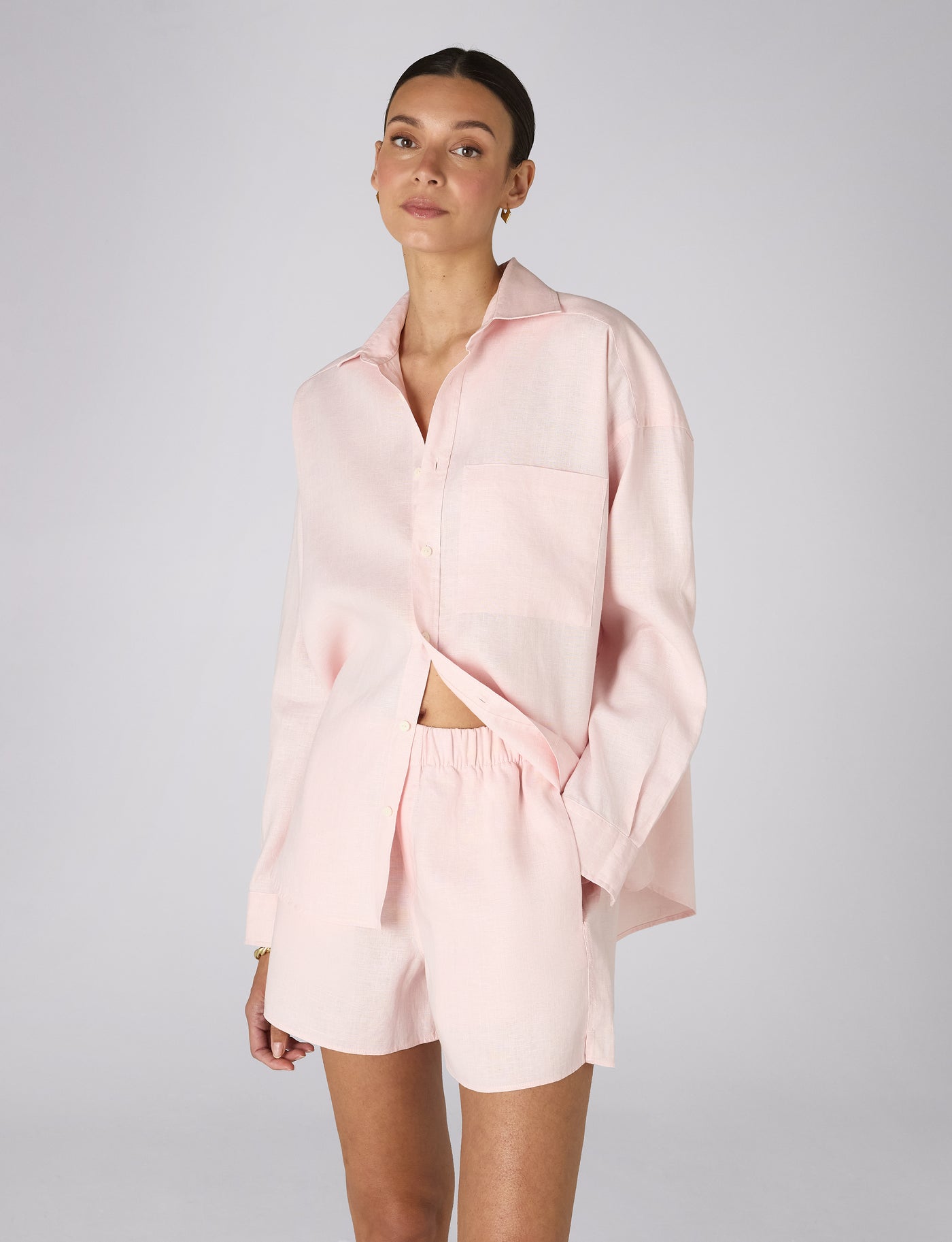 The Set: Hemp Blush Pink Shirt & Boxer