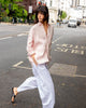 The Set: Hemp Blush Pink Shirt & Fine Poplin White Trouser