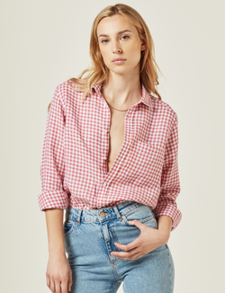 The Classic: Linen, Red Gingham