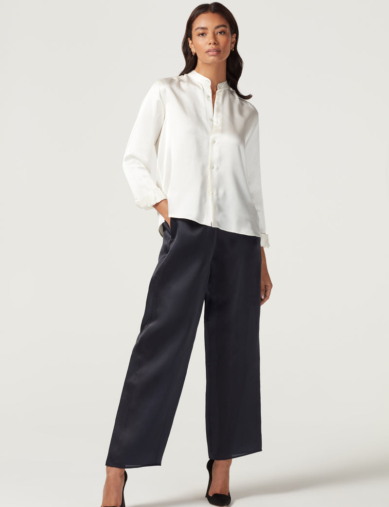 The Girlfriend Collarless: Silk, Pearl