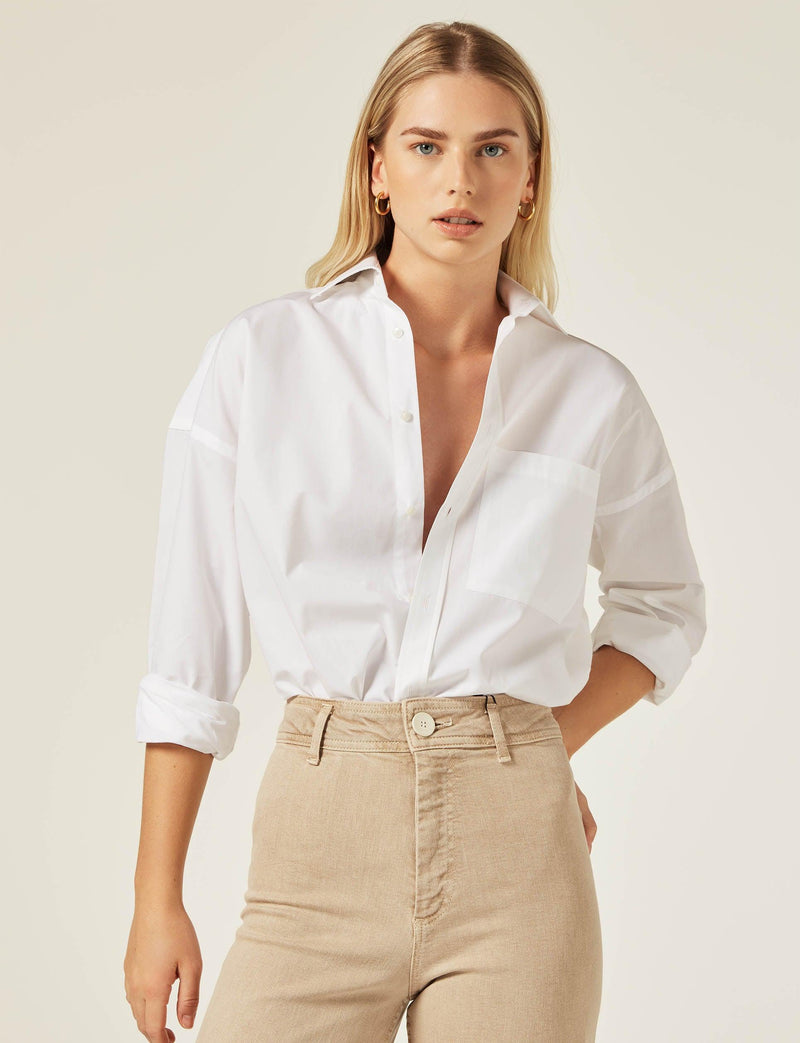 The Weekend: Poplin, White - With Nothing Underneath